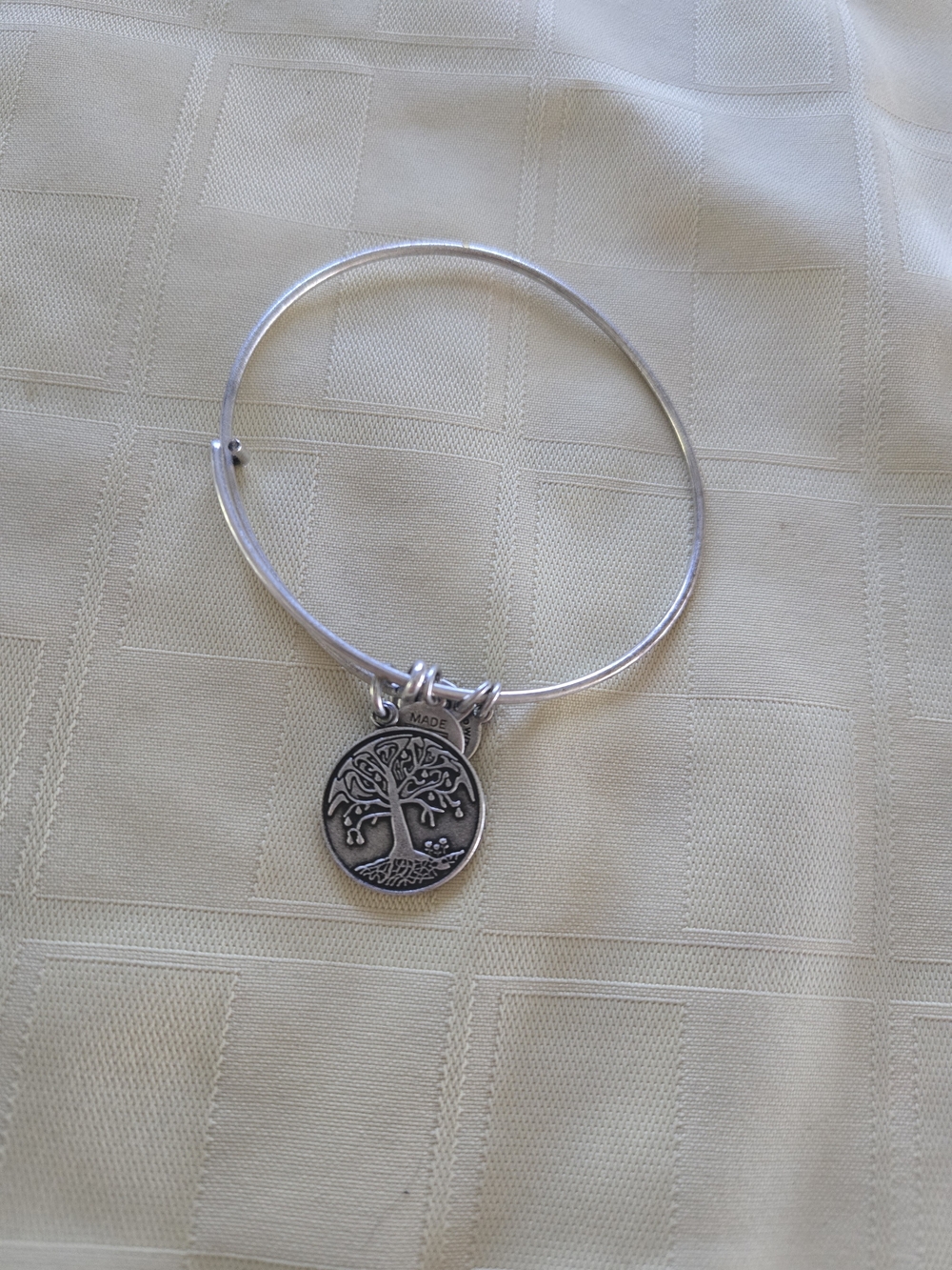 Alex and Ani Silver Tree of Life Bangle Bracelet